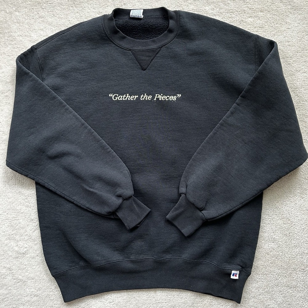 Vtg 90s Russell Athletic Crewneck Sweatshirt Adult Large USA Made Fleece Planet